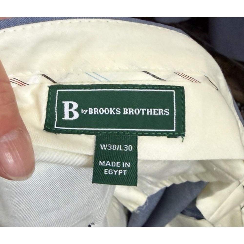 B by Brooks Brothers Suit 48L 38X30 Blue Wool Blend Blazer Pants Classic - Picture 12 of 13